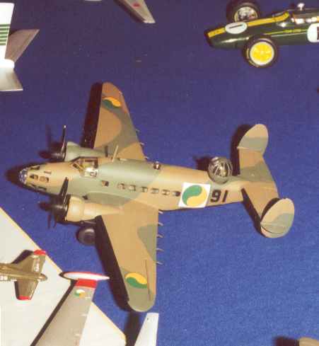Irish Air Corps Lockheed Hudson Model by John Sheehan, finished using Max Decals