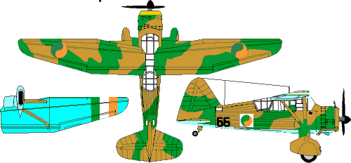 Irish Air Corps Lysander plan views