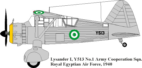 Royal Egyptian Air Force Silver Lysander