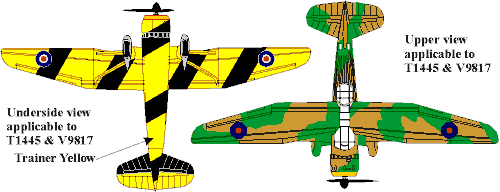 Lysander TTIII V9817, 3 Gunnery and Tow Target Flt. 8th. AF March 1944 plan views