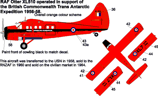 RAF Otter XL510 Trans Antarctic Expedition